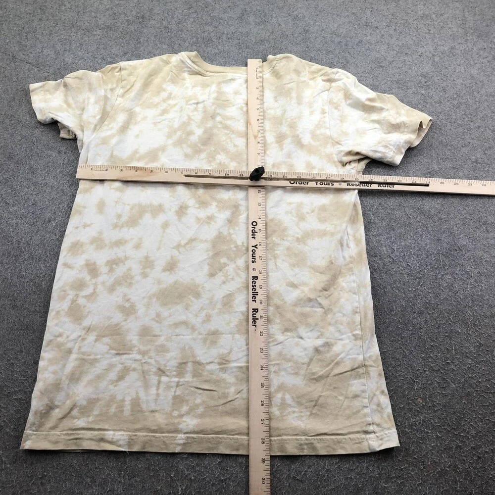 The North Face Shirt Mens Medium Beige Tie Dye Logo Graphic Tee Tagless Outdoor - Picture 6 of 7
